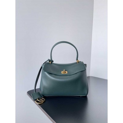 Balenciaga Rodeo Mini Bag in Dark Green Calfskin