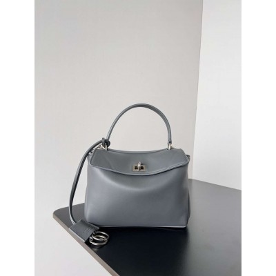 Balenciaga Rodeo Mini Bag in Grey Calfskin