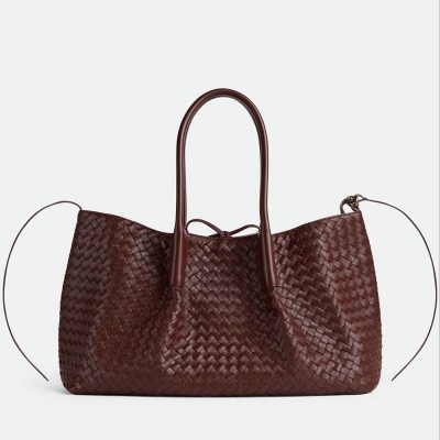 Bottega Veneta Pinacoteca Small Bag in Barolo Intrecciato Calfskin