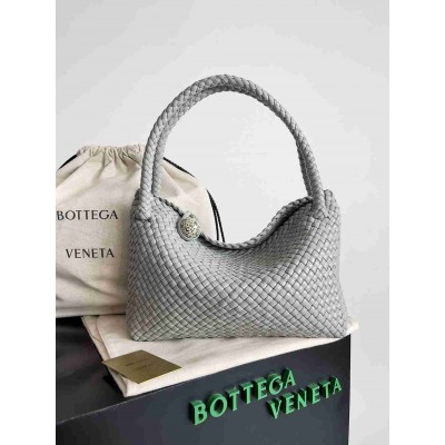 Bottega Veneta Tosca Bag in Grey Intrecciato Calfskin