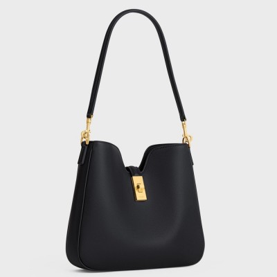 Celine Camille 16 Soft Small Bag in Black Calfskin