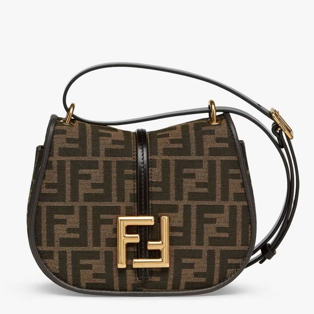 Fendi C'mon Small Bag in FF Jacquard Fabric