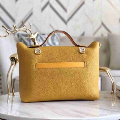 Hermes 24 24 29 Bag In Curry Clemence Calfskin