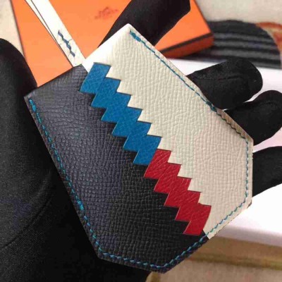 Hermes Clochette Cles Grand Tressage Charm In White Black