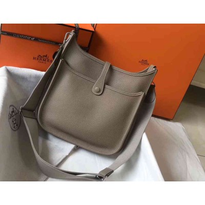 Hermes Evelyne III 29 Bag In Tourterelle Clemence Leather