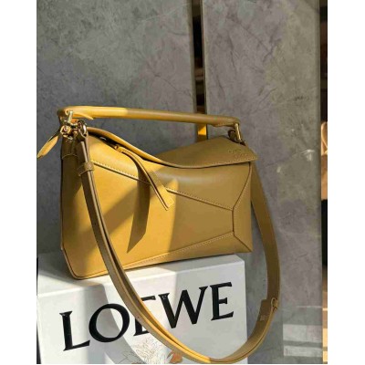 Loewe Puzzle Edge Small Bag in Sahara Classic Calfskin