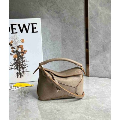 Loewe Puzzle Mini Bag in Sand Soft Grained Calfskin