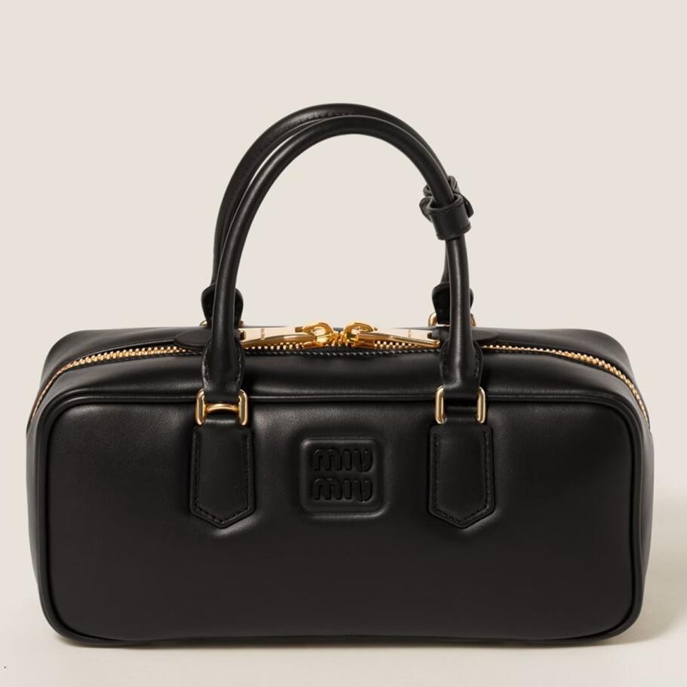 Miu Miu Arcadie Large Bag in Black Leather
