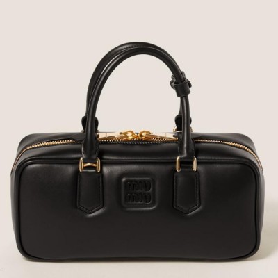 Miu Miu Arcadie Large Bag in Black Leather