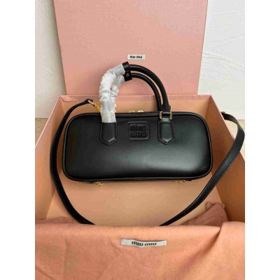Miu Miu Arcadie Large Bag in Black Leather