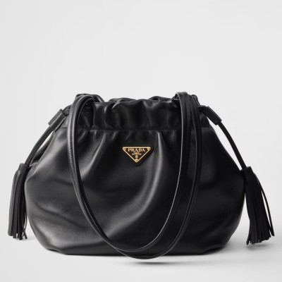 Prada Shoulder Bag in Black Nappa Leather