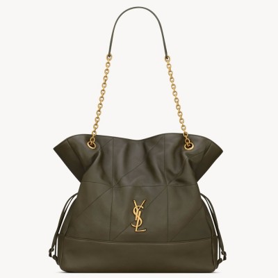 Saint Laurent Jamie 4.3 Large Pochon in Light Musk Lambskin