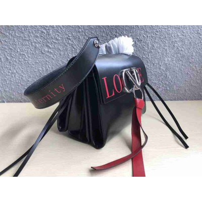 Valentino Small Love Vring Shoulder Black Bag