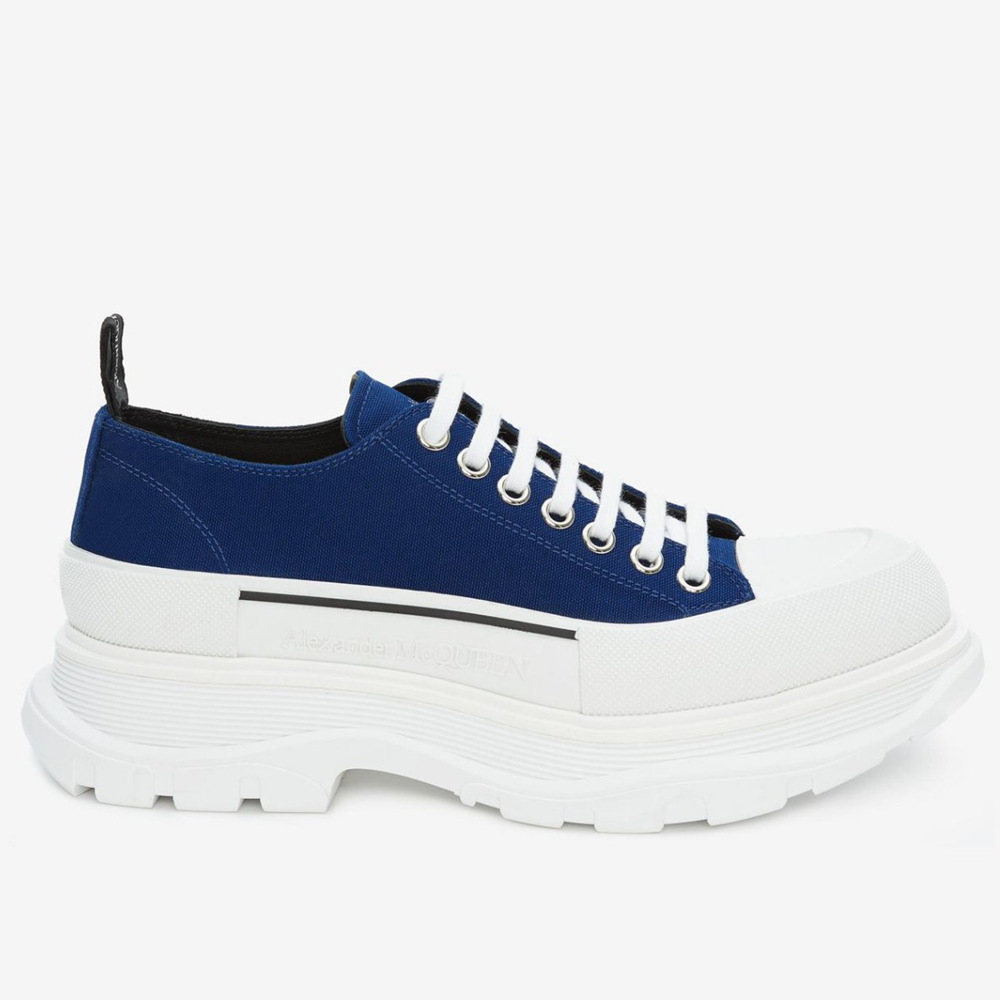 Alexander McQueen BlueTread Slick Lace Up Sneakers
