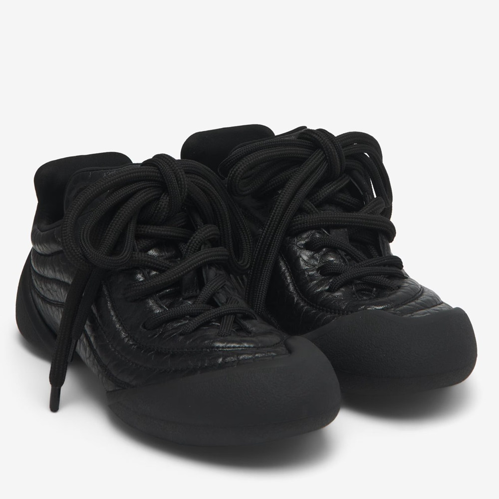 Alexander McQueen Flexion Sneakers in Black Leather