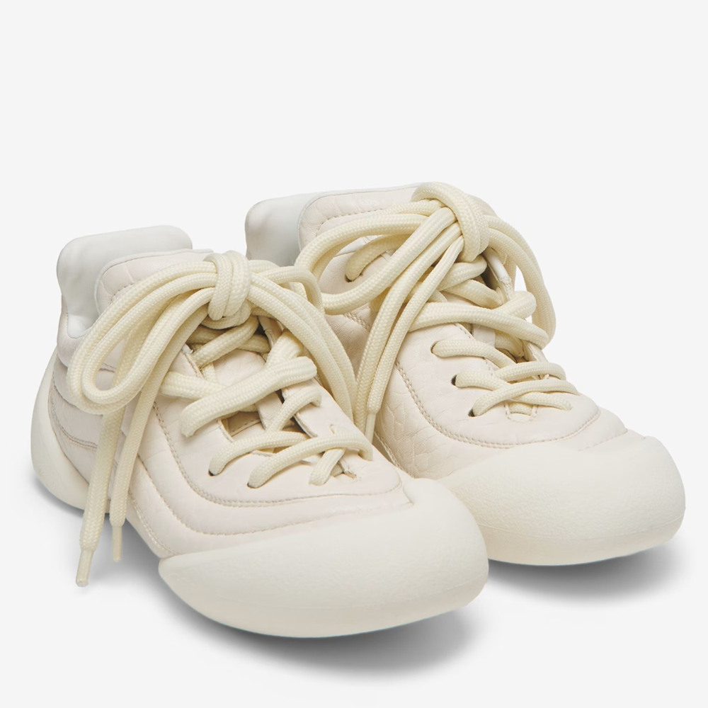 Alexander McQueen Flexion Sneakers in White Leather