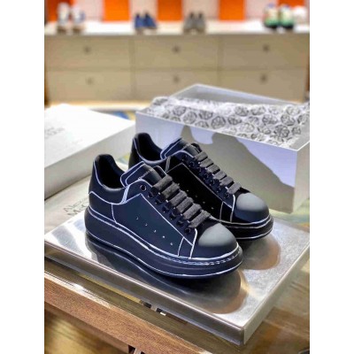 Alexander McQueen Oversized Sneakers With White Outlines