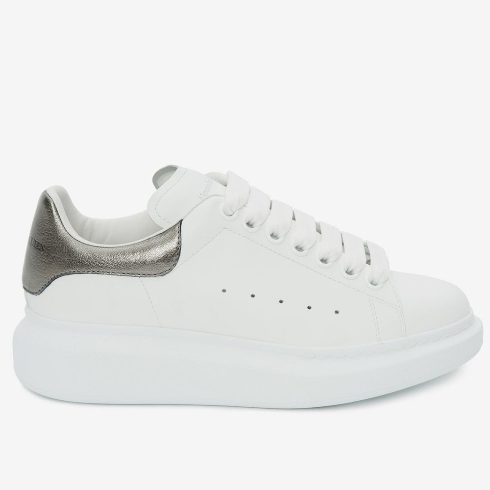 Alexander McQueen Oversized Sneakers With Anthracite Heel