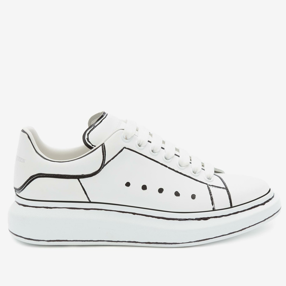 Alexander McQueen Oversized Sneakers With Black Outlines
