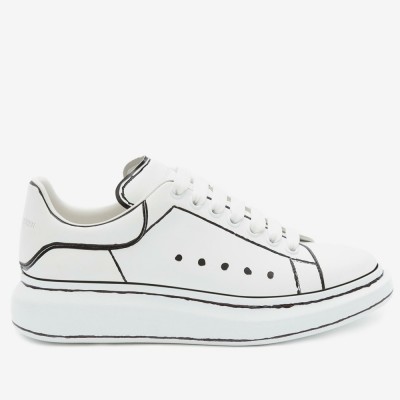 Alexander McQueen Oversized Sneakers With Black Outlines