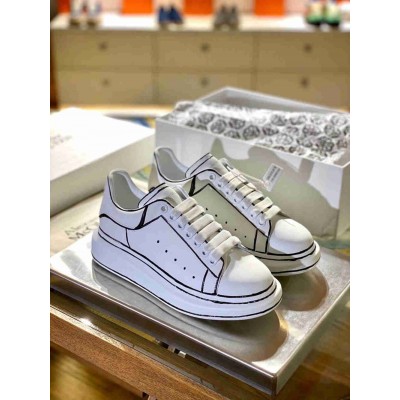 Alexander McQueen Oversized Sneakers With Black Outlines