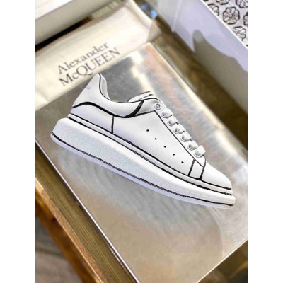 Alexander McQueen Oversized Sneakers With Black Outlines
