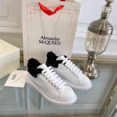 Alexander McQueen Oversized Sneakers With Black Shearling