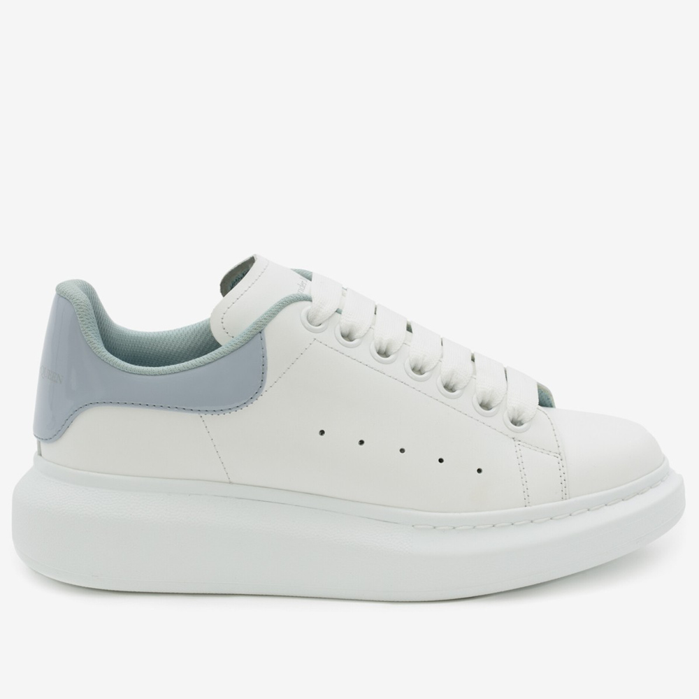 Alexander McQueen Oversized Sneakers With Blue Patent Heel