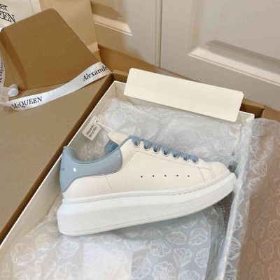 Alexander McQueen Oversized Sneakers With Blue Patent Heel