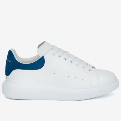 Alexander McQueen Oversized Sneakers With Blue Suede Heel