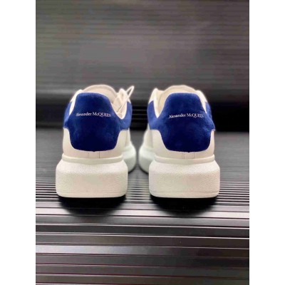 Alexander McQueen Oversized Sneakers With Blue Suede Heel