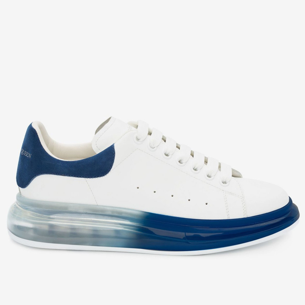 Alexander McQueen Oversized Sneakers With Blue Transparent Sole