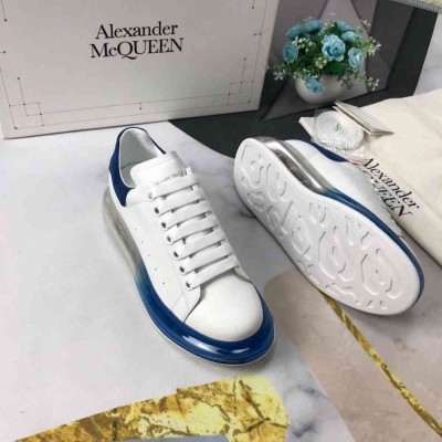 Alexander McQueen Oversized Sneakers With Blue Transparent Sole