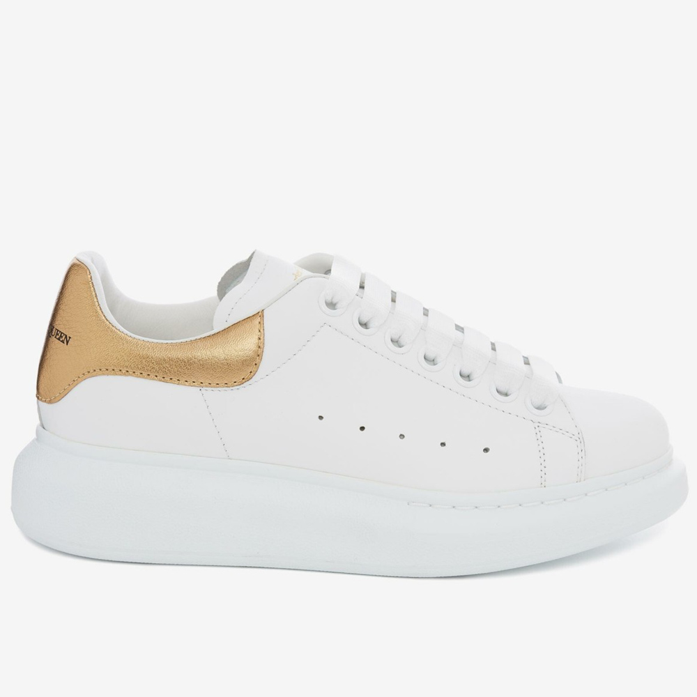 Alexander McQueen Oversized Sneakers With Gold Heel