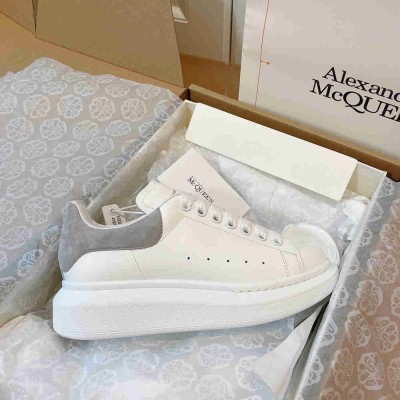 Alexander McQueen Oversized Sneakers With Grey Suede Heel