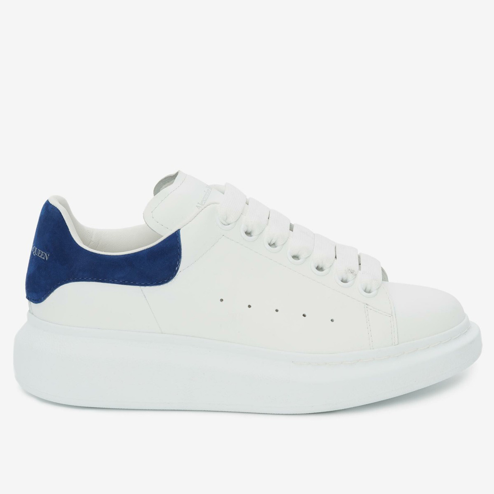 Alexander McQueen Oversized Sneakers With Indigo Suede Heel