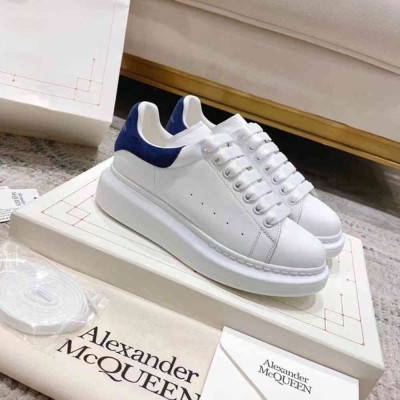 Alexander McQueen Oversized Sneakers With Indigo Suede Heel