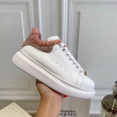 Alexander McQueen Oversized Sneakers With Pink Shearling