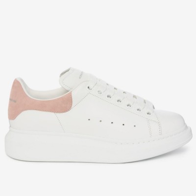 Alexander McQueen Oversized Sneakers With Pink Suede Heel
