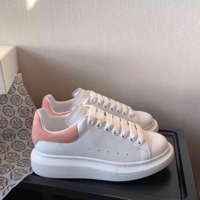 Alexander McQueen Oversized Sneakers With Pink Suede Heel