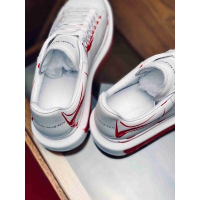 Alexander McQueen Oversized Sneakers With Red Printed