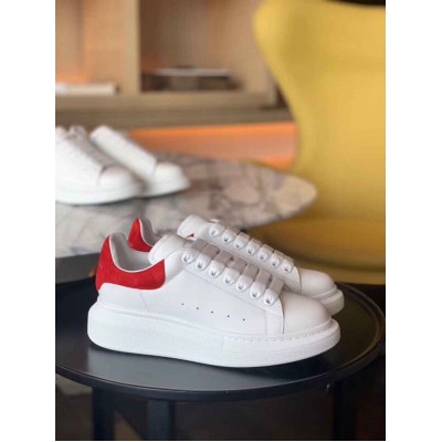 Alexander McQueen Oversized Sneakers With Red Suede Heel
