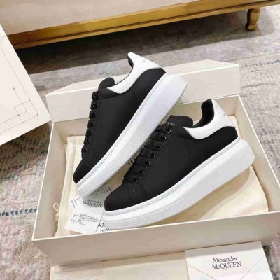 Alexander McQueen Oversized Sneakers With White Heel