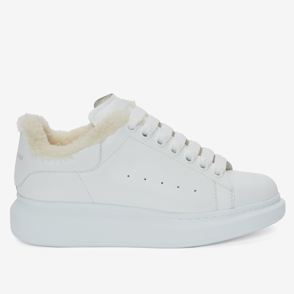 Alexander McQueen Oversized Sneakers With White Shearling
