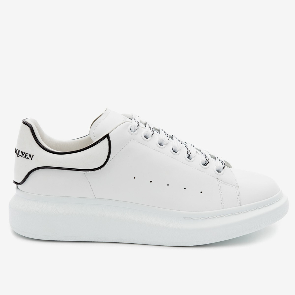 Alexander McQueen White Black Oversized Sneakers