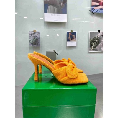 Bottega Veneta Stretch Sandals In Orange Stretch