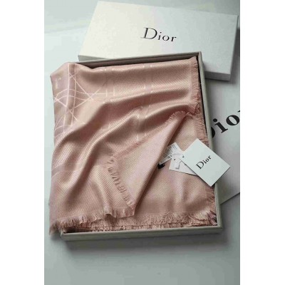 Christian Dior Light Pink Cannage Shawl 140 cm