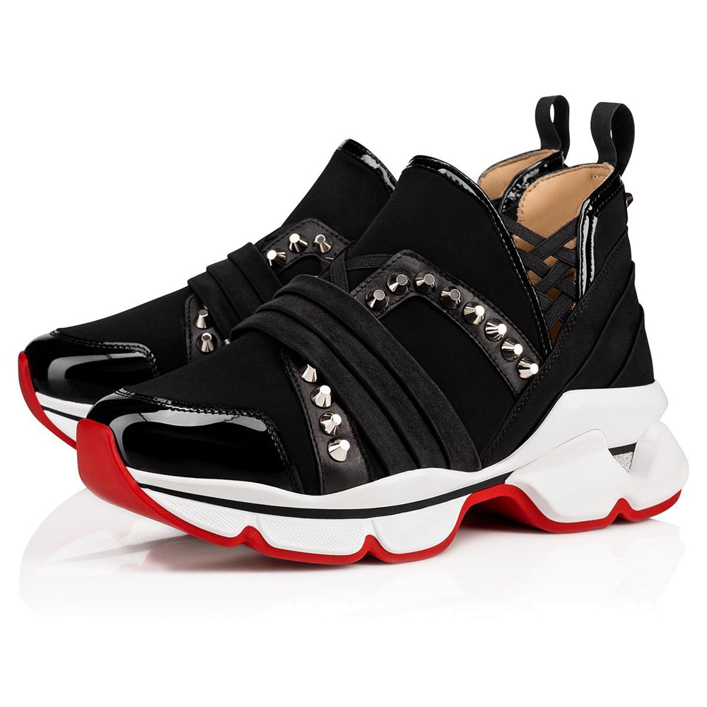 Christian Louboutin Black 123 Run Sneakers
