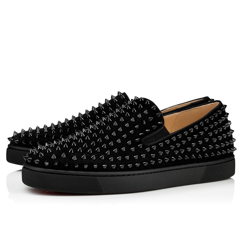 Christian Louboutin Roller-boat Flat Sneakers Black