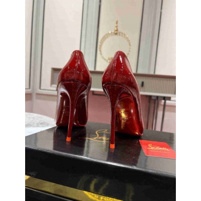 Christian Louboutin So Kate Pumps 100mm in Red Vog Patent Leather
